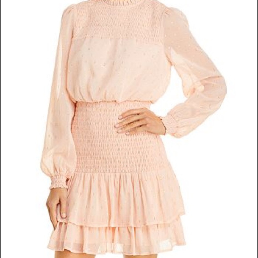 Aqua Long sleeve Mini Dress